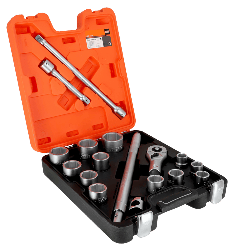 Juego de llaves de caja Bahco (SLX 17AF) de 3/4", 17 piezas