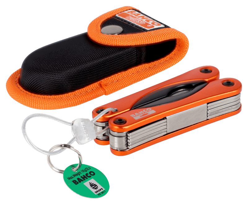 Bahco (TAHMTT151) Multiferramenta dobrável em alumínio 18 em 1 com pega de fio de 150 mm