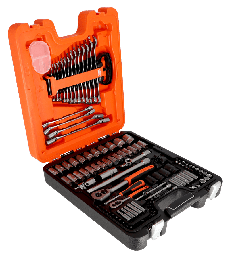 Conjunto de chaves de caixa Bahco (S108) de 1/4" e 1/2", 108 peças