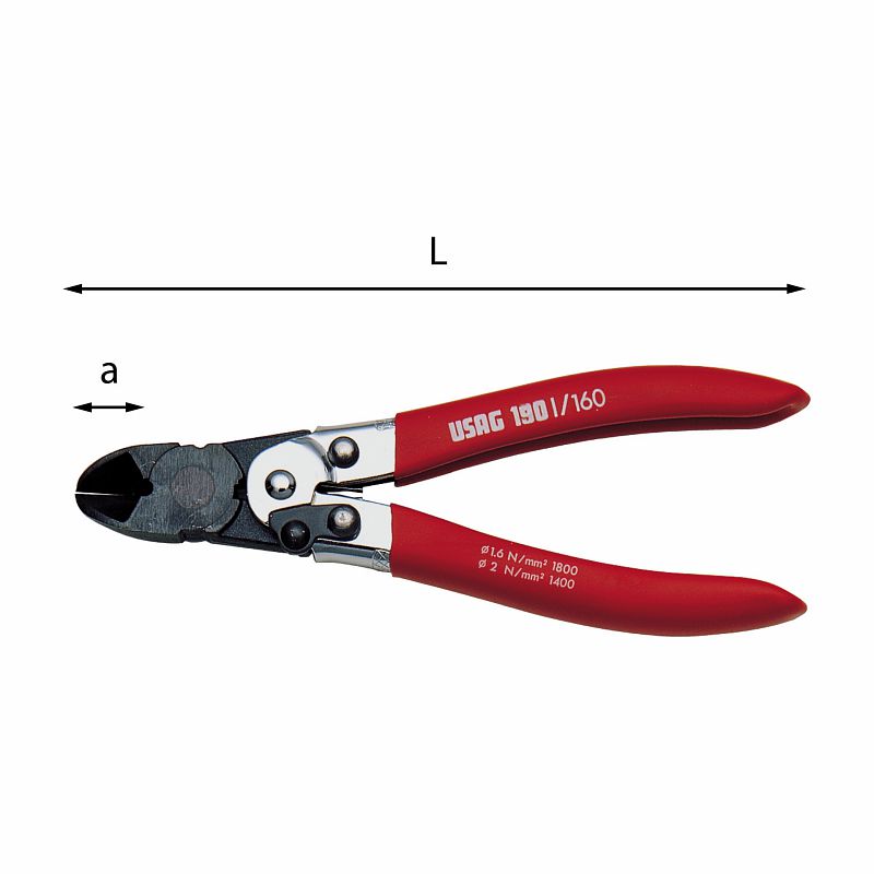 Alicate de corte diagonal de juntas articuladas USAG (190 I)