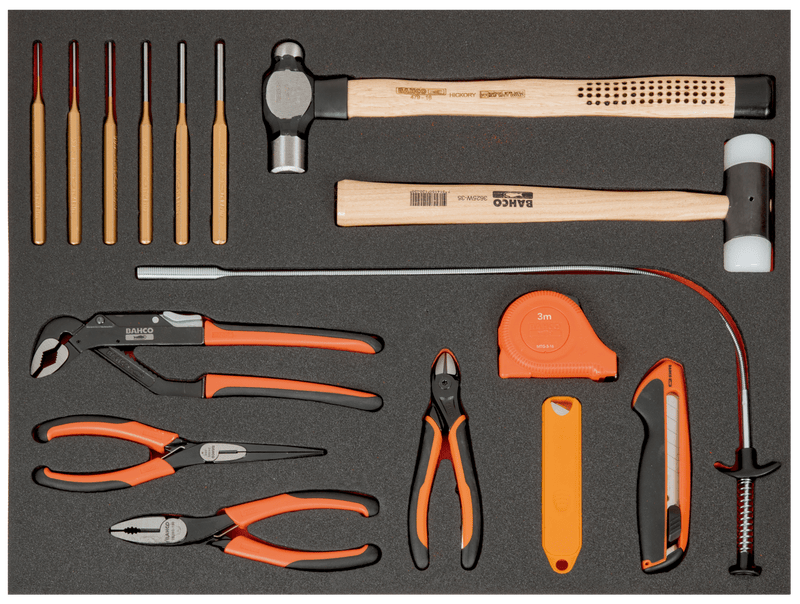 Bahco (FF1A127) Impact and cutting tools, 11 pieces