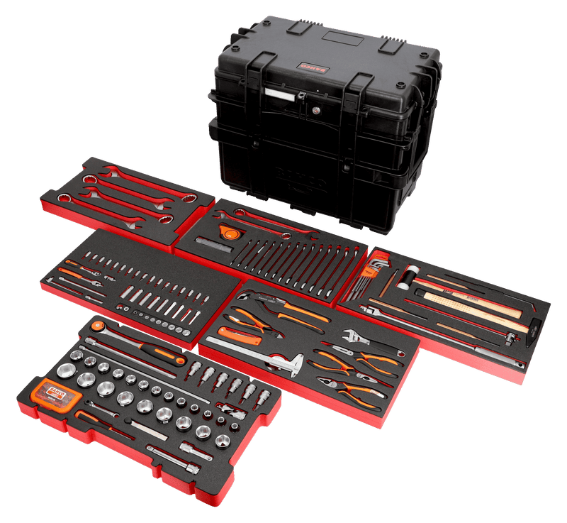 Bahco (4750RCWD4FF1) 4750RCWD4 Mala de ferramentas com 162 ferramentas