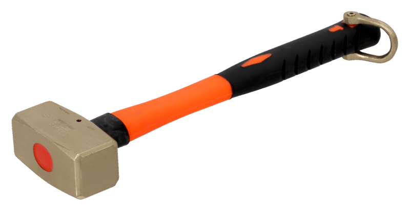 Bahco (TAHNS500-1000-FB) Martelos de pedra anti-faísca com cabeça em bronze-alumínio e haste em bronze-alumínio de 400 mm