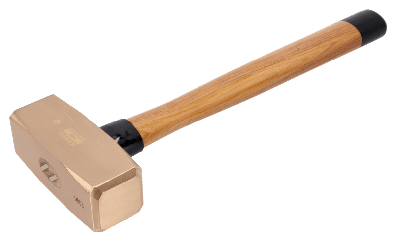 Bahco (NSB500-4000) Marreta quadrada anti-faísca tipo alemão, cabo de nogueira CU-BE