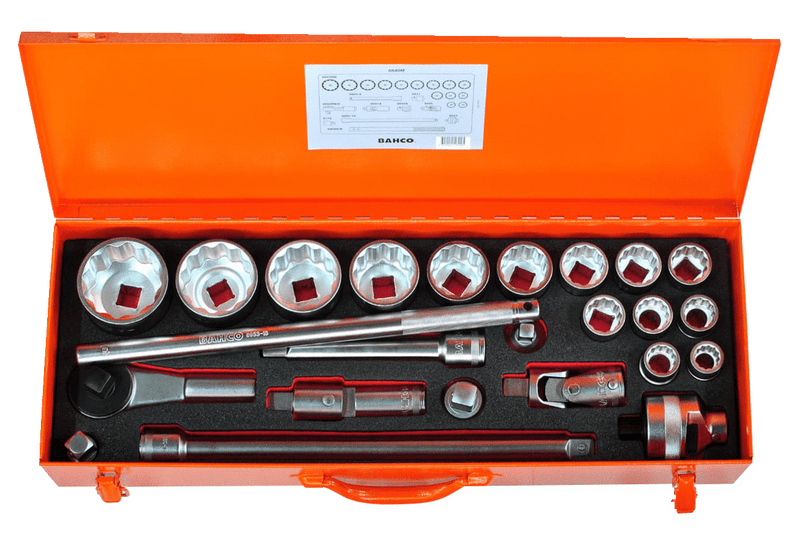 Conjunto de chaves de caixa Bahco (8840M), 24 peças