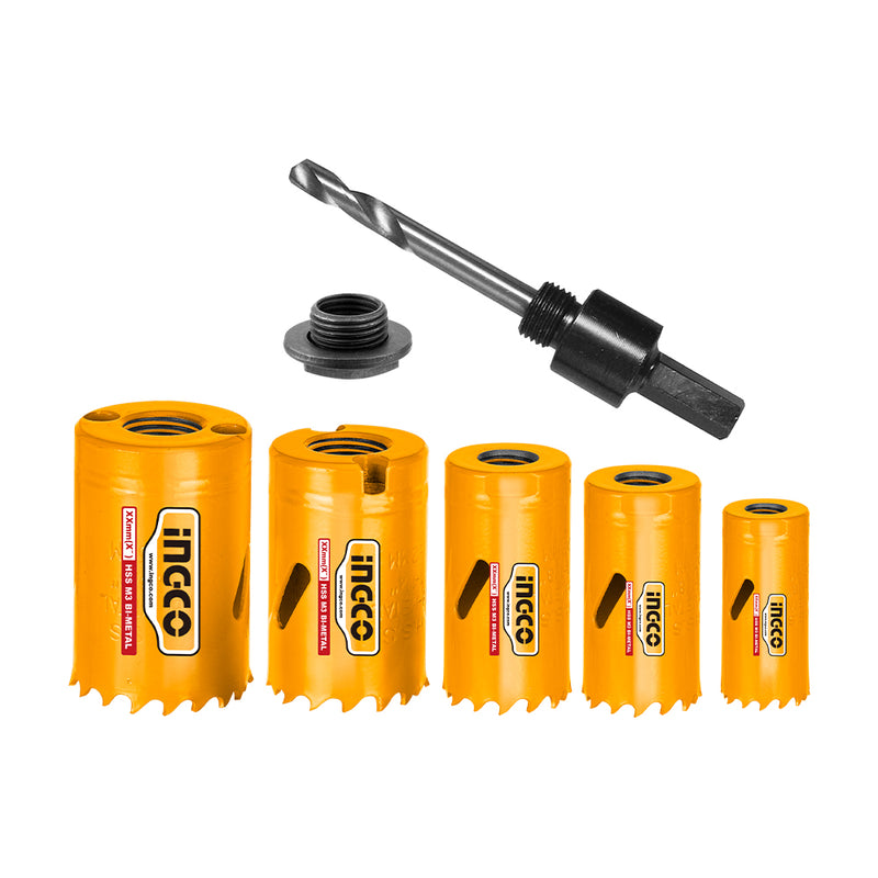 INGCO (AKH0071) Juego de 5 sierras de panal para metal en caja