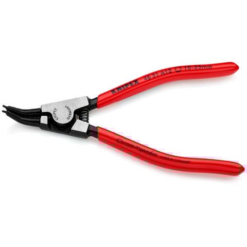 Alicate para anéis de retenção Knipex (46 31 A12) para anéis de retenção exteriores em veios com ângulo de 45°