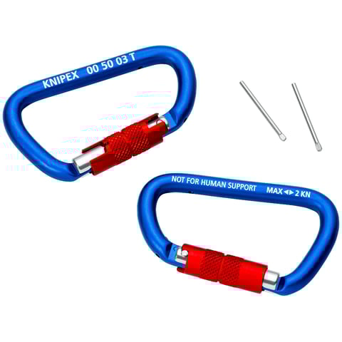Knipex (00 50 03 T BK) Carabiner 2 pieces
