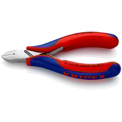 Knipex (77 12 115) Alicate de corte diagonal para electrónica con junta de caja.