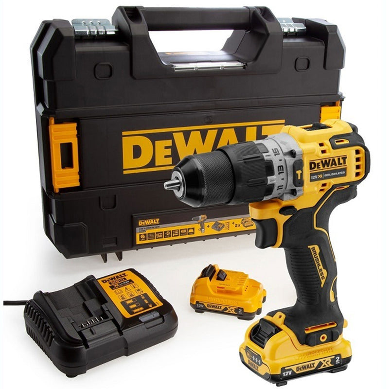 Dewalt (DCD706D2-QW) 12V XR Brushless Hammer Drill Driver - 2 x 2Ah