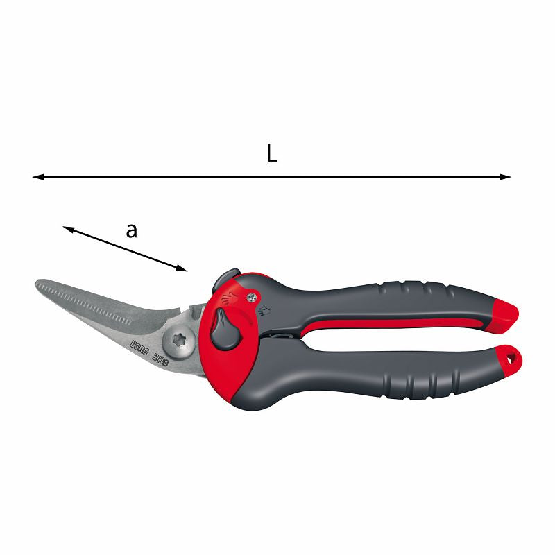 USAG (211 B) Multi-Purpose Scissors with Inclined Blades