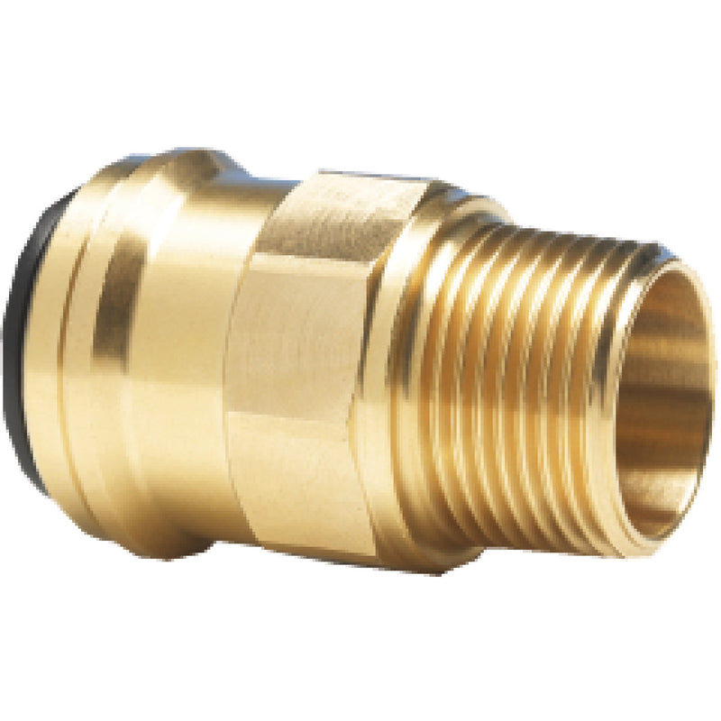 (2152808) Conector roscado recto (latón) 28 mm de diámetro exterior / R1" de diámetro exterior