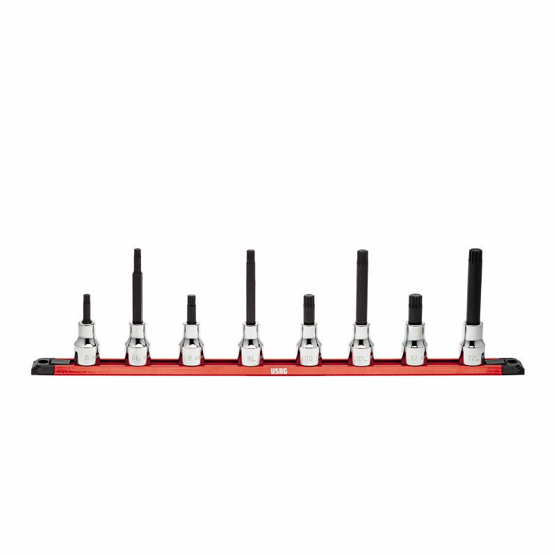 USAG (233 1/2 NXZN/S8) Juego de 8 puntas de vaso para tornillos Xzn