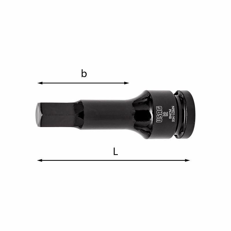 USAG (234 1/2 MN) Impact Socket Bits for Hex Socket Screws