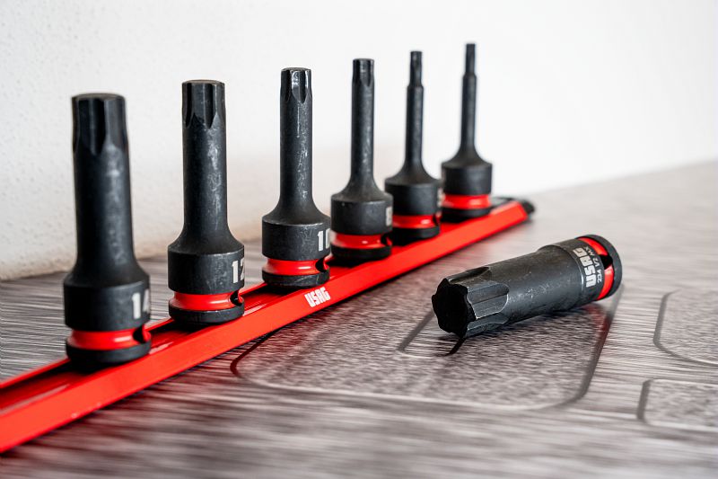 Brocas de encaixe de impacto USAG (234 1/2 MX) com perfil especial hexagonal X-Grip para parafusos sextavados