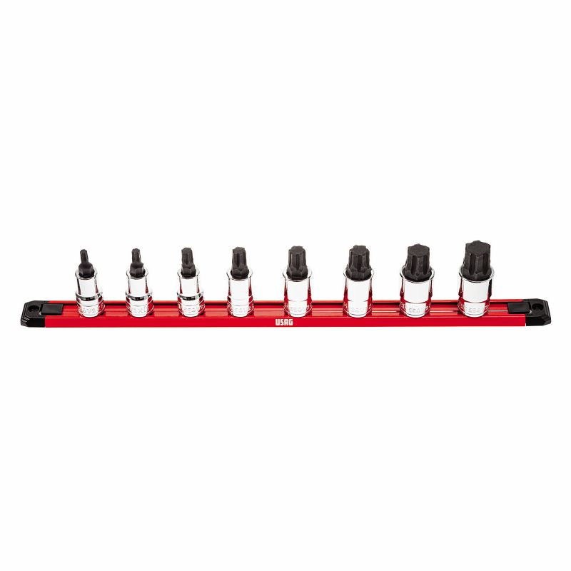 USAG (234 1/2 X/SE8) Set Of 8 Socket Wrenches With Special X-Grip Hex Profile For Hex Socket Screws
