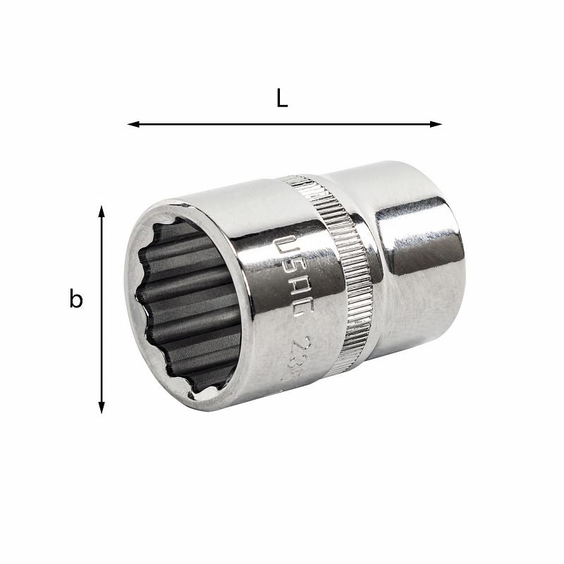 Dados bihexagonales USAG (235 1/2 PN), tamaños en pulgadas