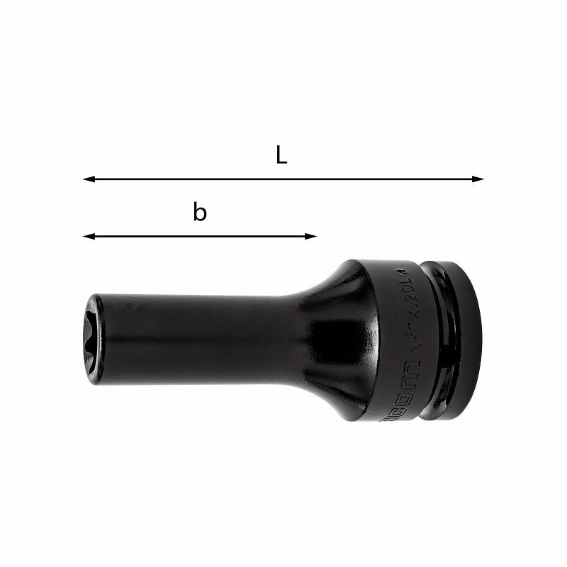 Soquetes Torx® de impacto longo USAG (235 3/4 MTX)