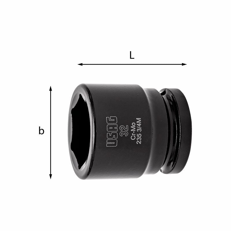 Dados hexagonales de impacto USAG (235 3/4 M)