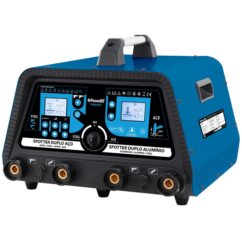 PowerED (PSM650D) Double Spotter Aluminum Steel 0.65 Kva