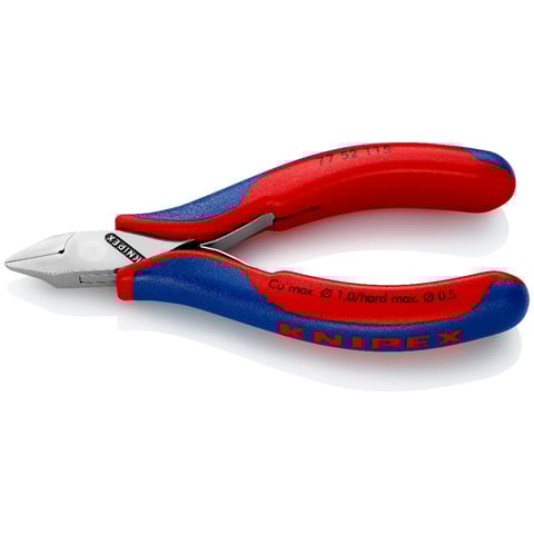 Knipex (77 52 115) Alicate de corte diagonal para electrónica con junta de caja.