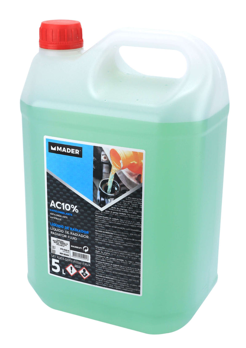Anticongelante, AC10%, 5L - MADER®