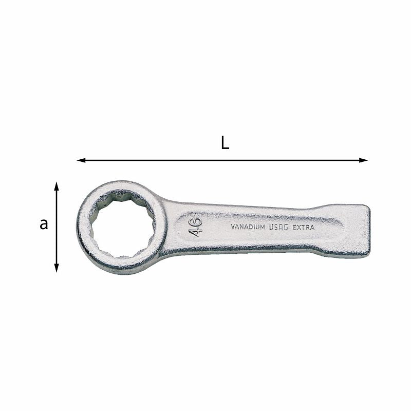 USAG (254 P) Single Ended Bihexagonal Slugging Wrenches - Inch Sizes
