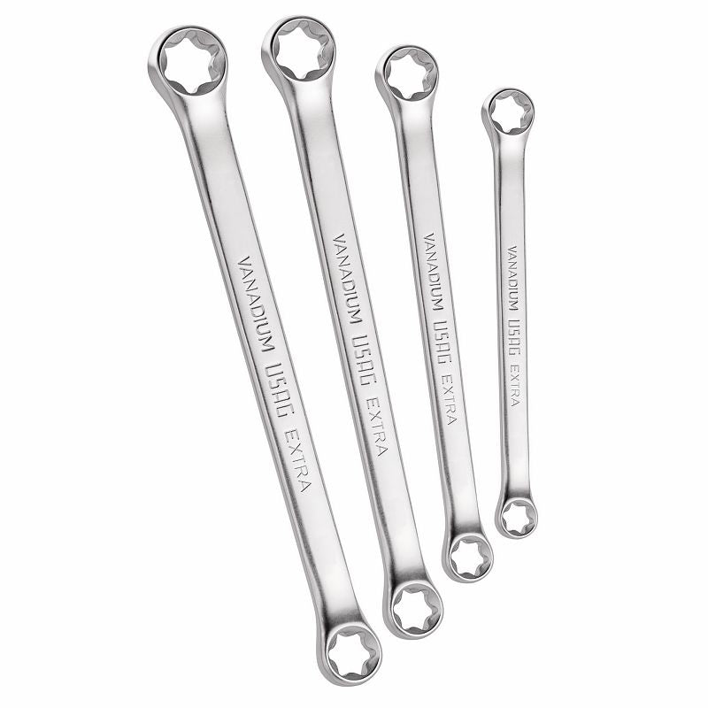 USAG (255 TX/S4) Conjunto de 4 chaves Torx® retas de ponta dupla