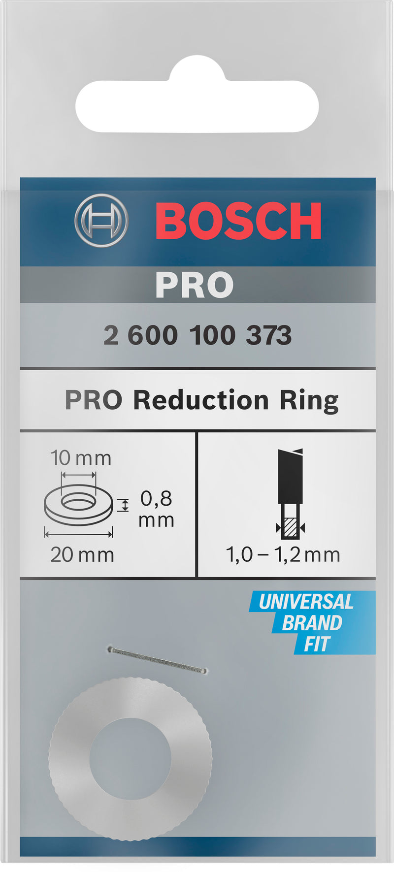 Bosch Circular Saw Blade Reduction Ring (PRO, 20 x 0.8 x 10 mm)