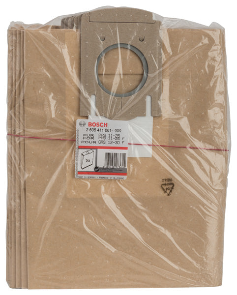 Bolsas de papel para polvo Bosch, paquete de 5, GAS12-30F