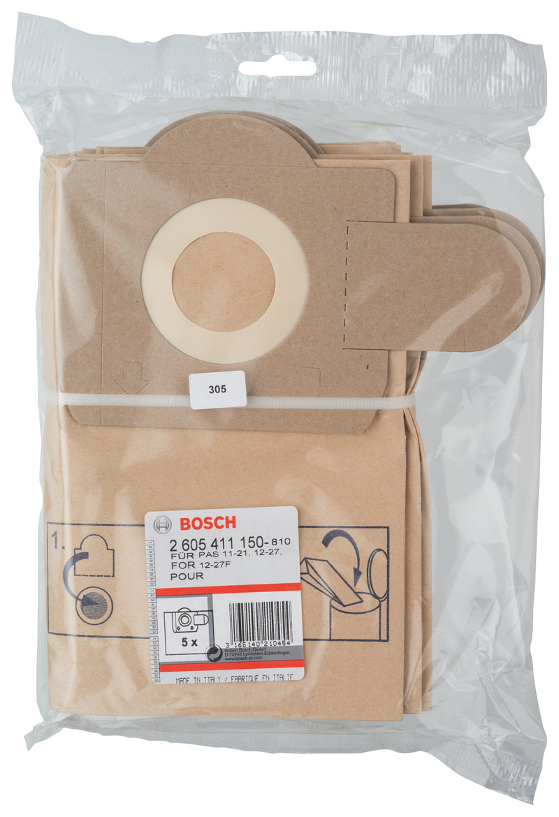 Bosch DUST BAG FOR PAS 11-21 (5 pack)