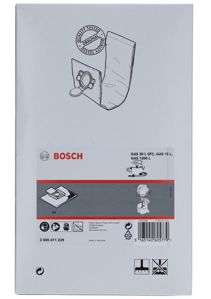 Bolsa de filtro Bosch para GAS15L (5 unidades)