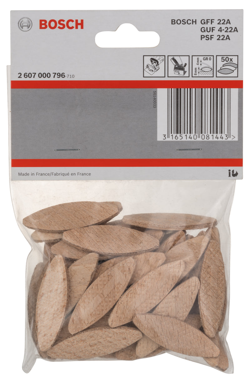 Bosch Flat Pads, 45 x 15 x 4 mm