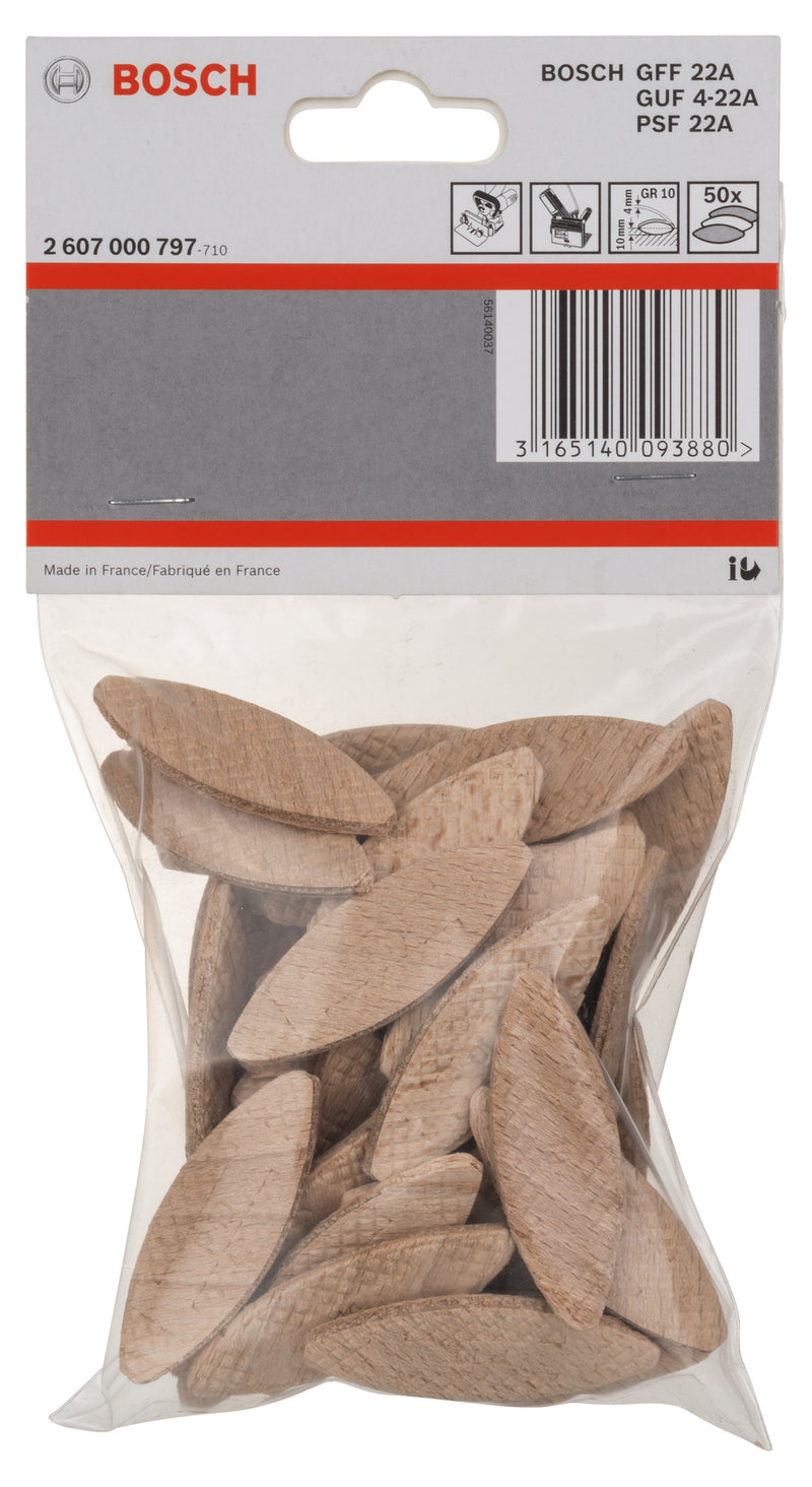 Bosch Flat Pads, 55 x 19 x 4 mm