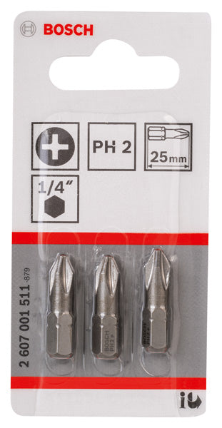Bosch PH2 (25 mm) x 3