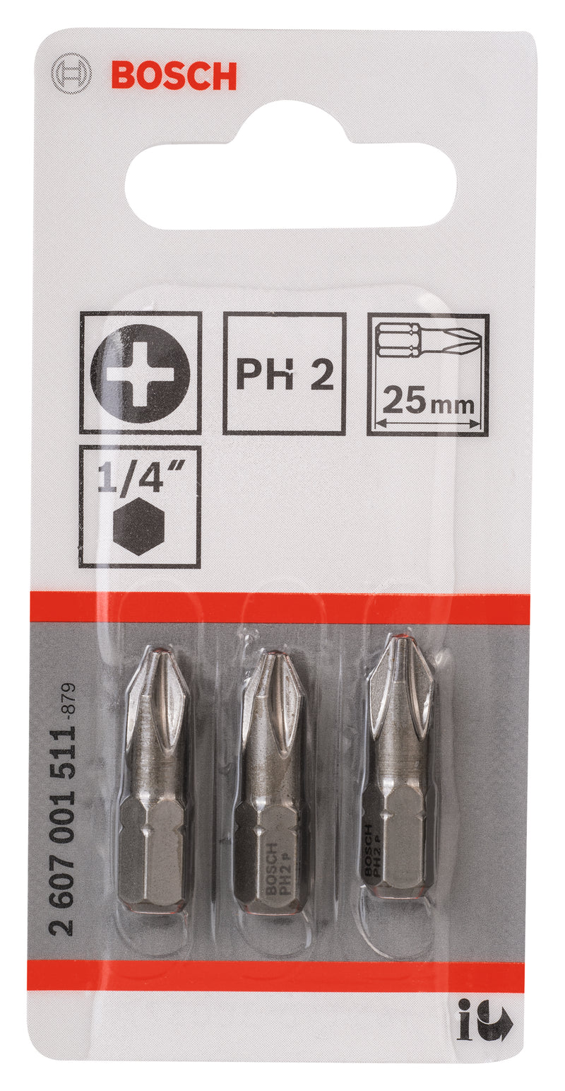 Bosch PH2 (25 mm) x 3
