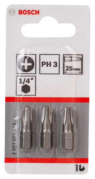 Bosch PH3 (25 mm) x 3
