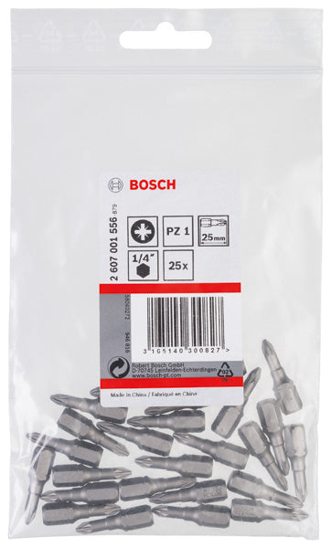 Conjunto Bosch 25 peças PZ1, 25 mm