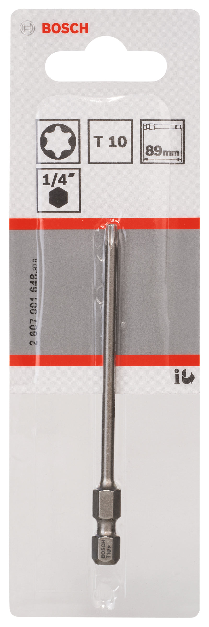 Bosch Screwdriver Bit T10 (89mm) x 1