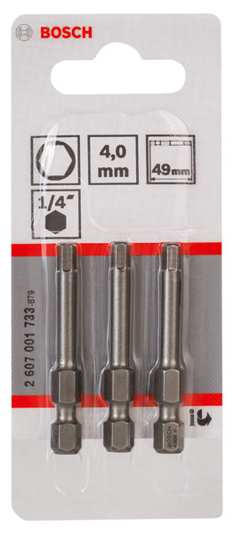 Punta de destornillador Bosch de 4 (49 mm) x 3