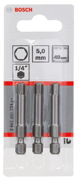 Punta de destornillador Bosch de 5 (49 mm) x 3