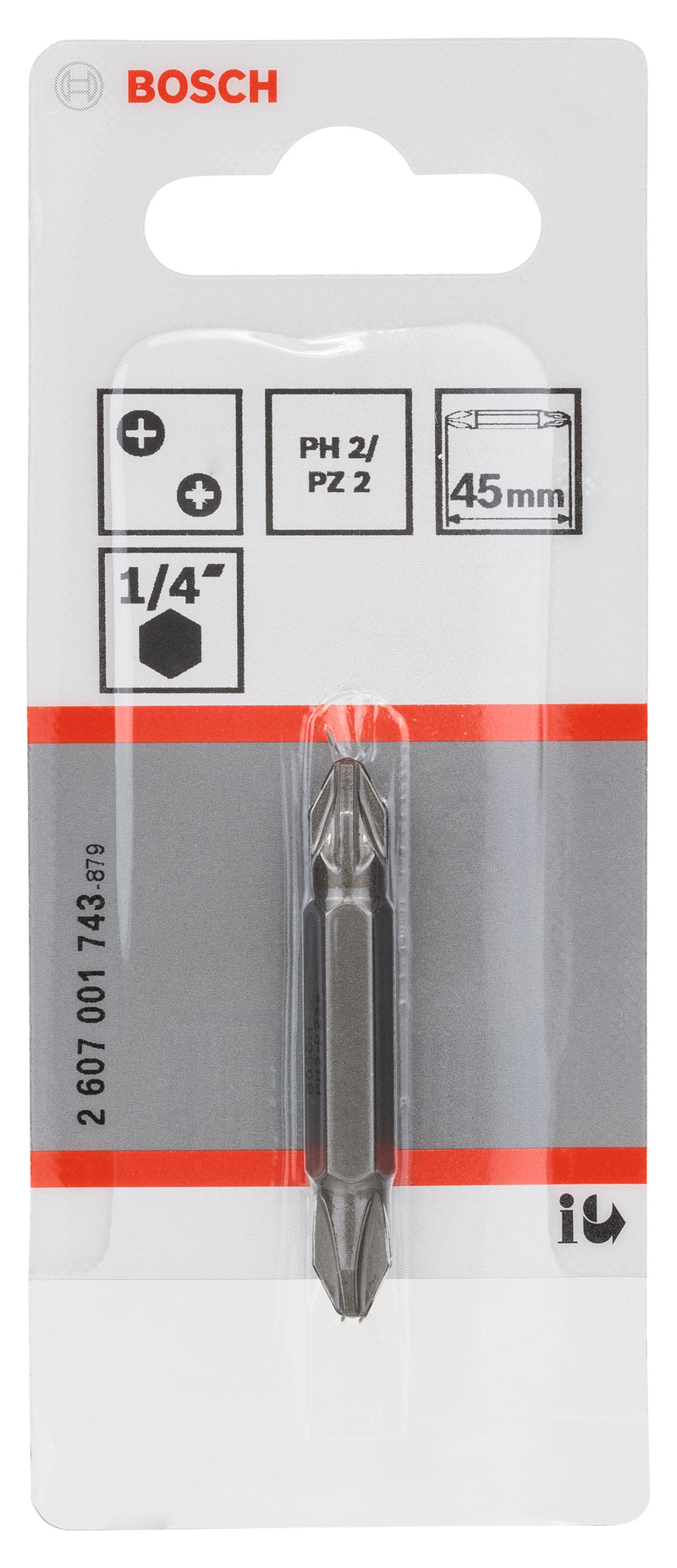 Broca Bosch DE PH2 - PZ2 (45 mm) x 1