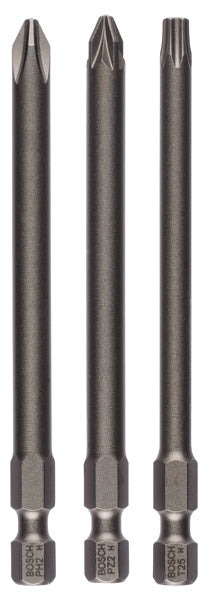 Embalagem de 3 chaves de fendas mistas Bosch PH, PZ, Torx (25 mm)