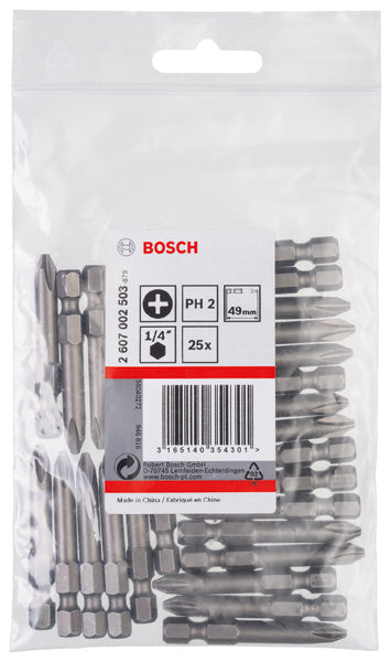 Bosch PH 2 XH 49 mm Paquete de 25