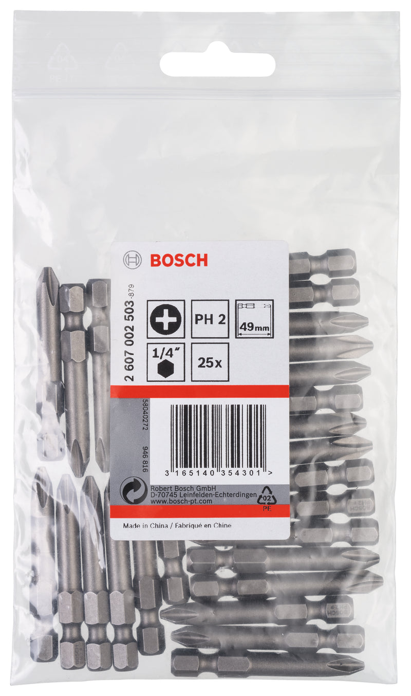 Bosch PH 2 XH 49 mm Paquete de 25
