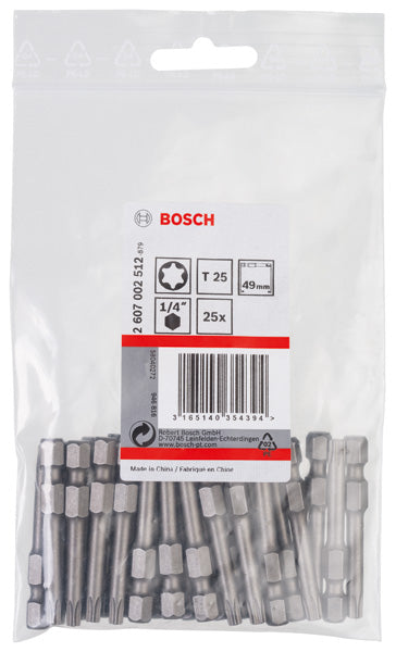 Bosch T25 XH 49 mm Paquete de 25