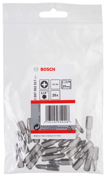 Bosch PZ 2R XH 25 mm Paquete de 25