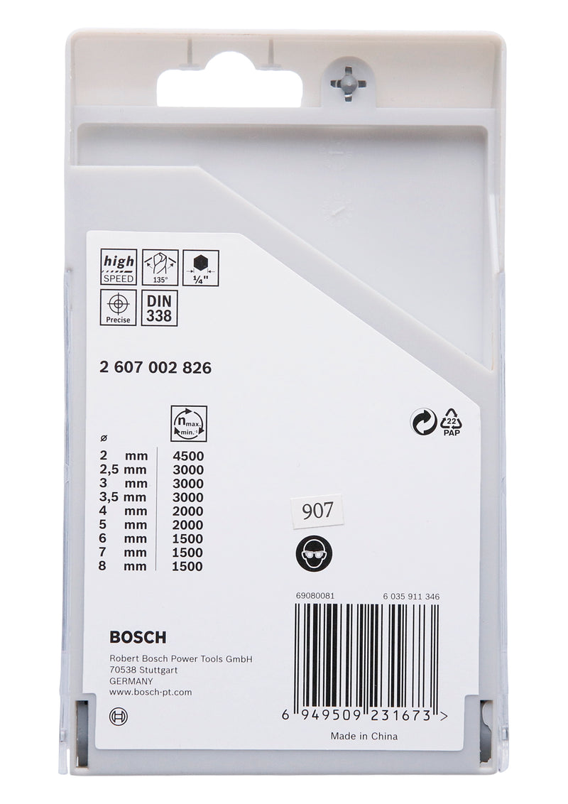 Bosch Hexagonal metal drill bit HSS PointTeQ H