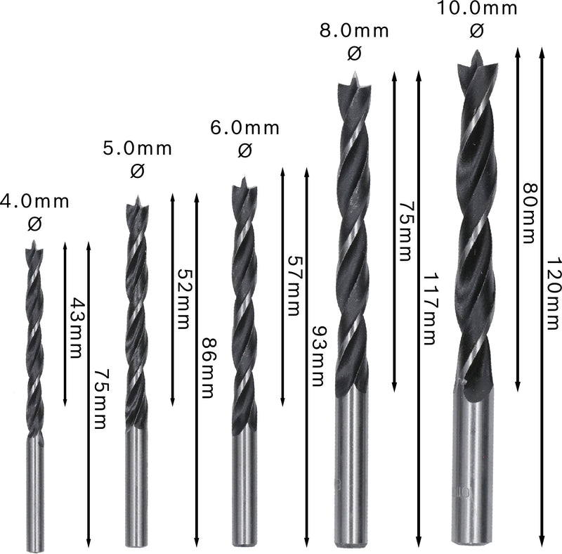 Bosch RobustLine Brad Point 5pcs