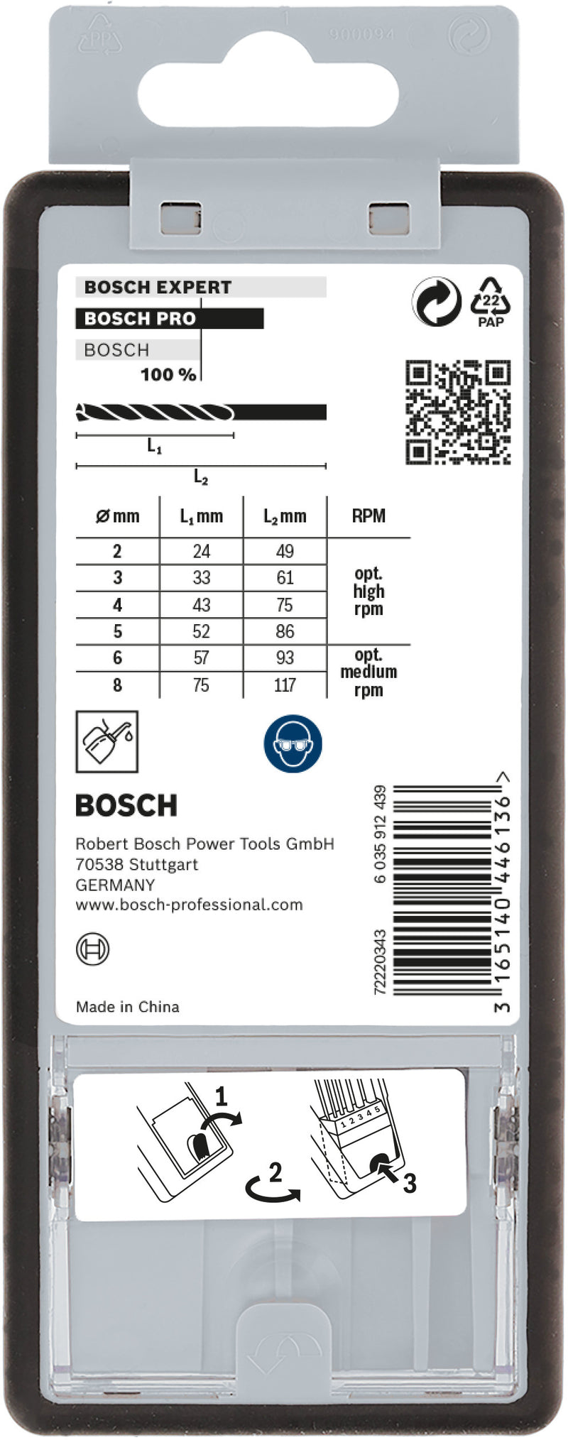 Bosch RobustLine HSS-G, 135° 6pcs